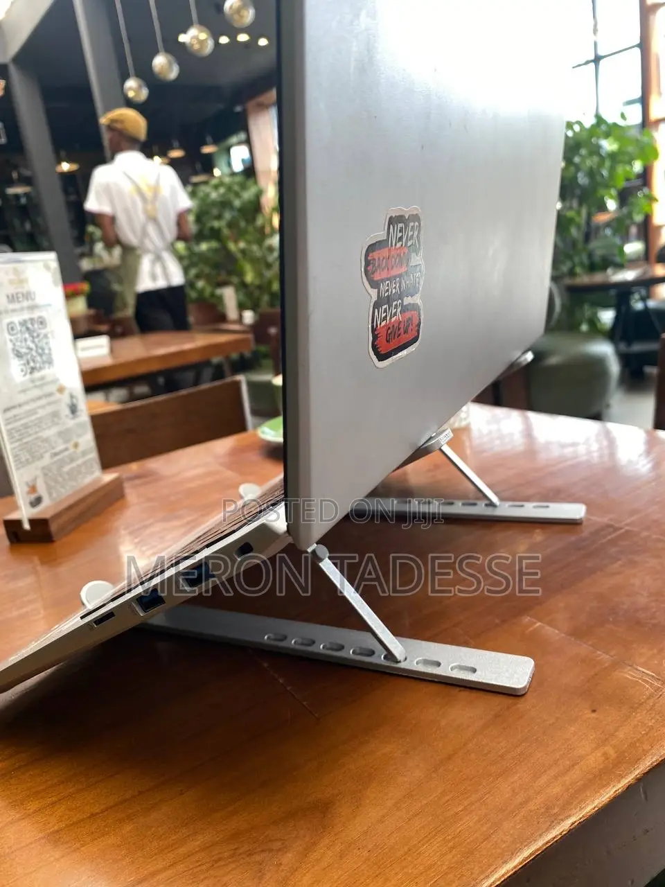 የብረት የላፕቶፕ ማስቀመጫ Steel Laptop Stand | Foldable | Adjustable