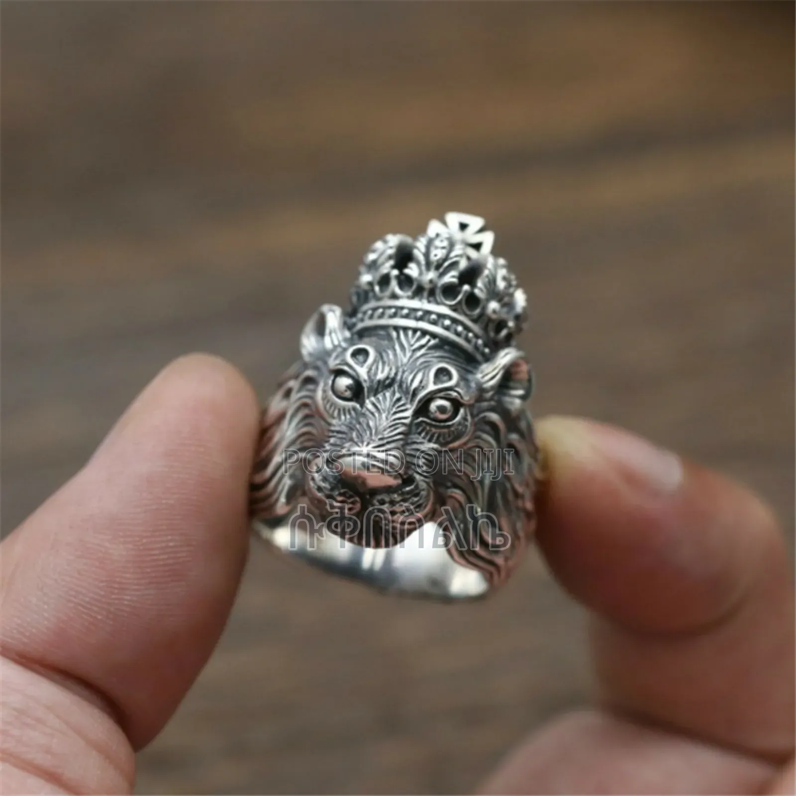 Lion Crown Ring Men