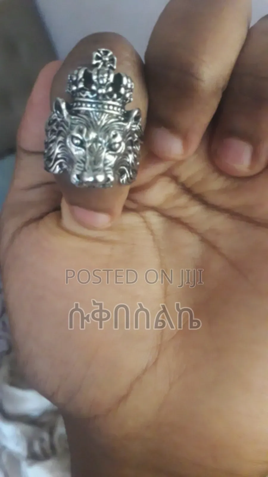 Lion Crown Ring Men