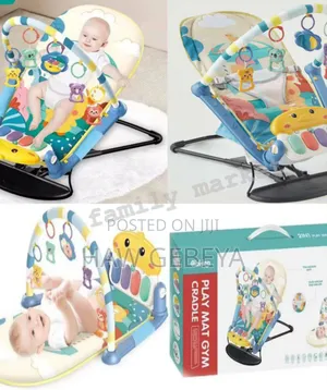 Photo - 2 in 1 Multi-Function Rocking Chair Safty Play Piano Gym
