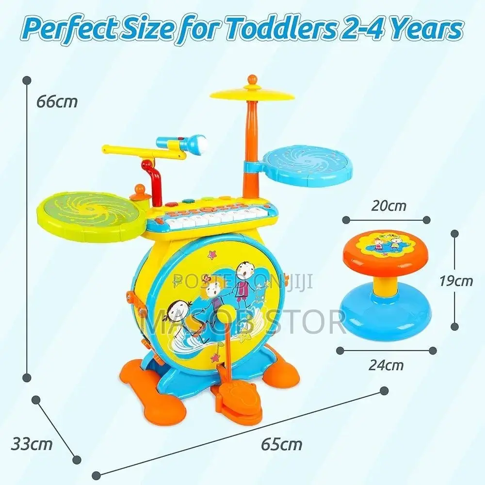 3 in 1 Musical Learning Toy 8 Keys Electronic Keyboard