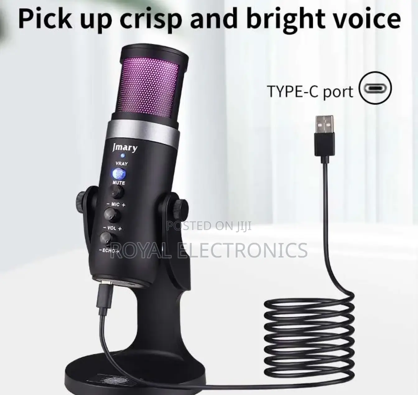 Original Jmary Usb Studio Microphone (Zero Latancy )