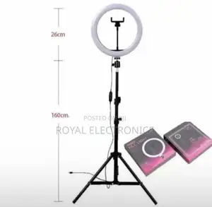 26 Centi Meter Led Ringlight With 2.1 Meter Stand