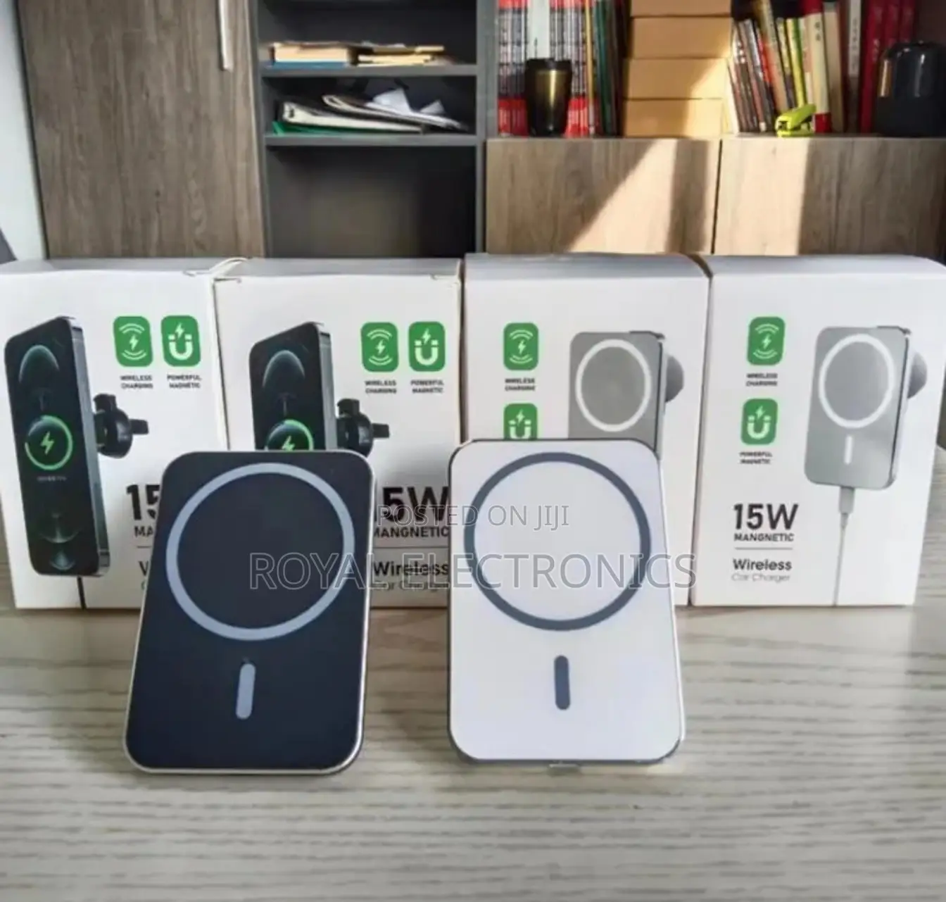 የመኪና 15 Watt Fast Charging Wireless Charger