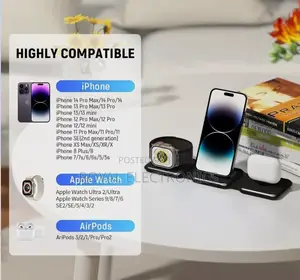 Foldable 3 in 1 Wireless Charging Station (For iPhone Only)