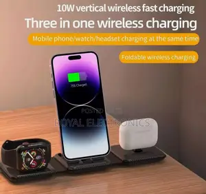 Foldable 3 in 1 Wireless Charging Station (For iPhone Only)