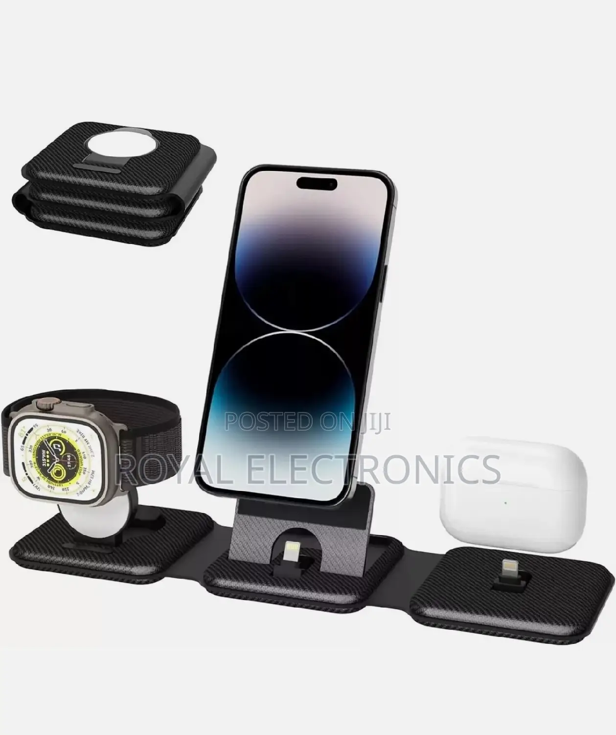 Foldable 3 in 1 Wireless Charging Station (For iPhone Only)