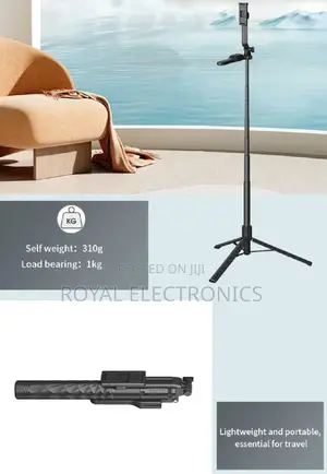 Jmary Camera/Phone Selfie Stick Tripod(1.75 Meter 1 Kg Max)