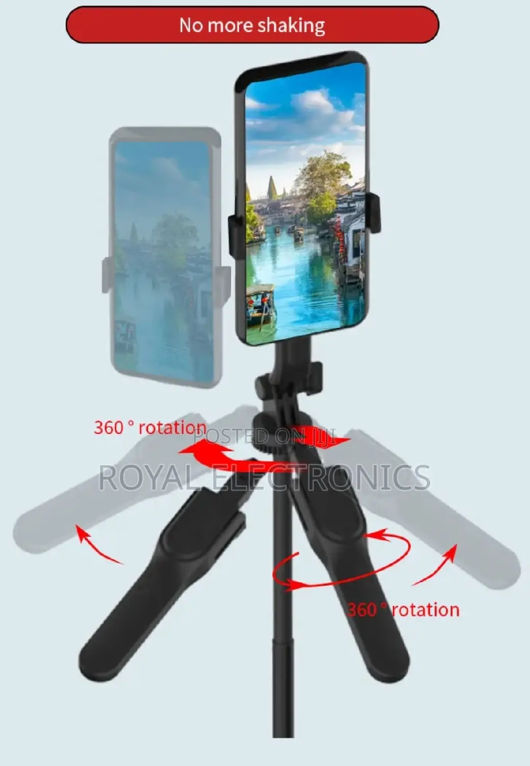 Jmary Camera/Phone Selfie Stick Tripod(1.75 Meter 1 Kg Max)