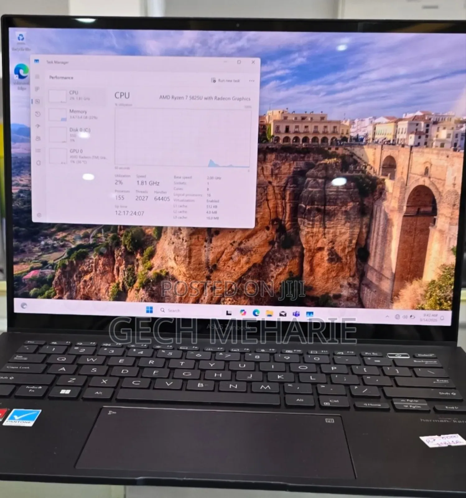 New Laptop Asus Zenbook 14 UX434 16GB AMD Ryzen 5 SSD 1T