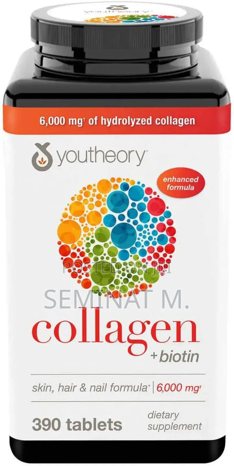 Youtheory Collagen+Biotin 390 Tablets In One Package
