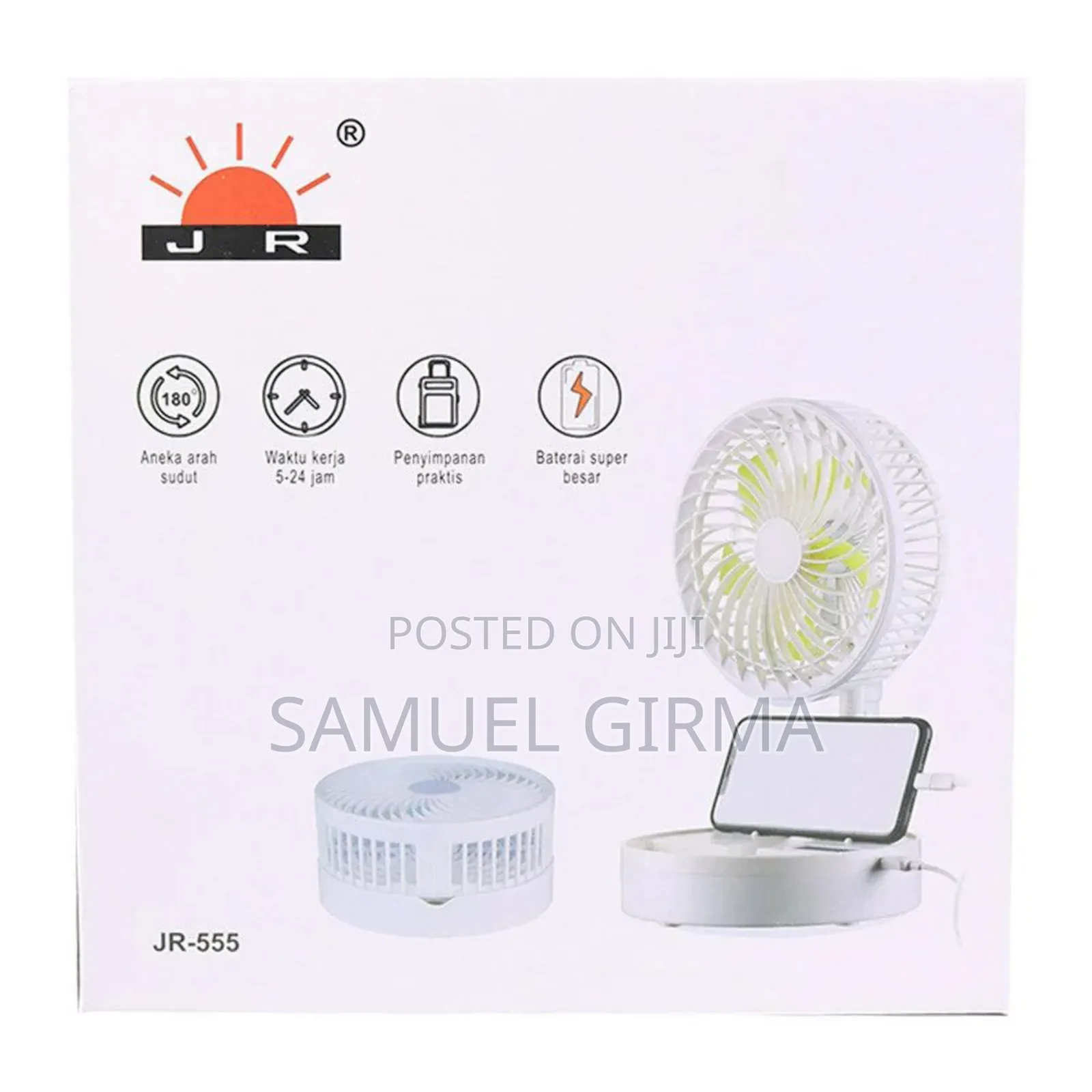 Rechargeable Foldable Table Fan