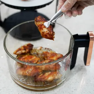 2 in 1 Transparent Glass Air Fryer Grill Stove ያለዘይት ግሪል ስቶቨ