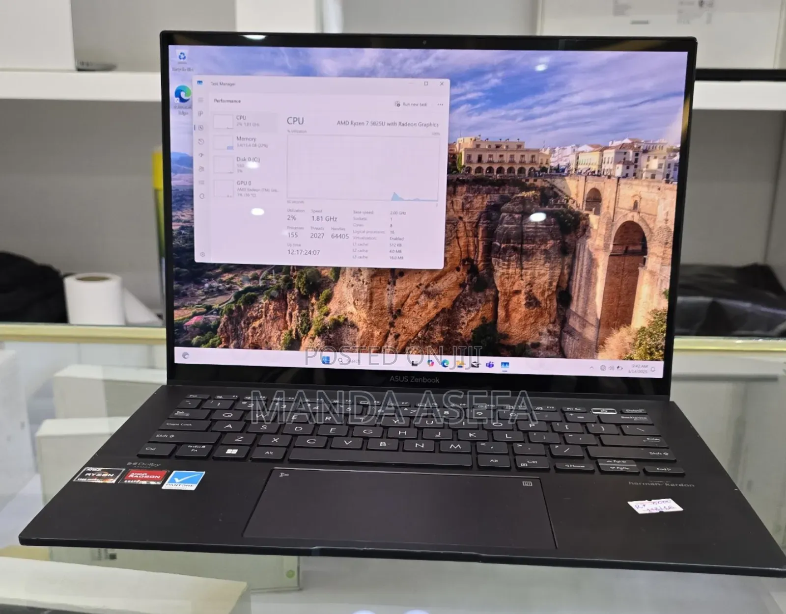 New Laptop Asus Zenbook 14 UX434 16GB AMD Ryzen 7 SSD 1T