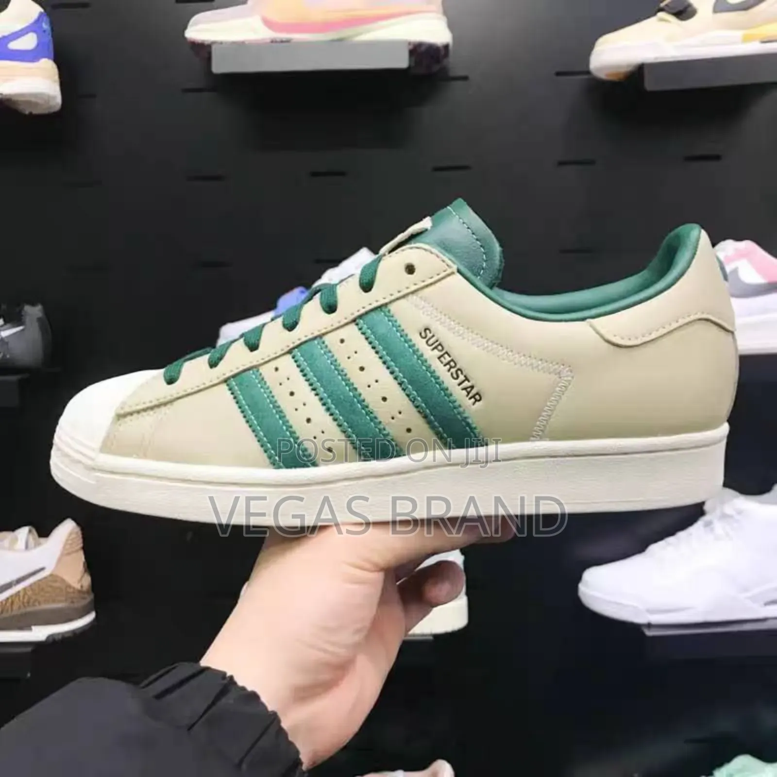 Adidas Super Star Tan Green Master Quality Shoes