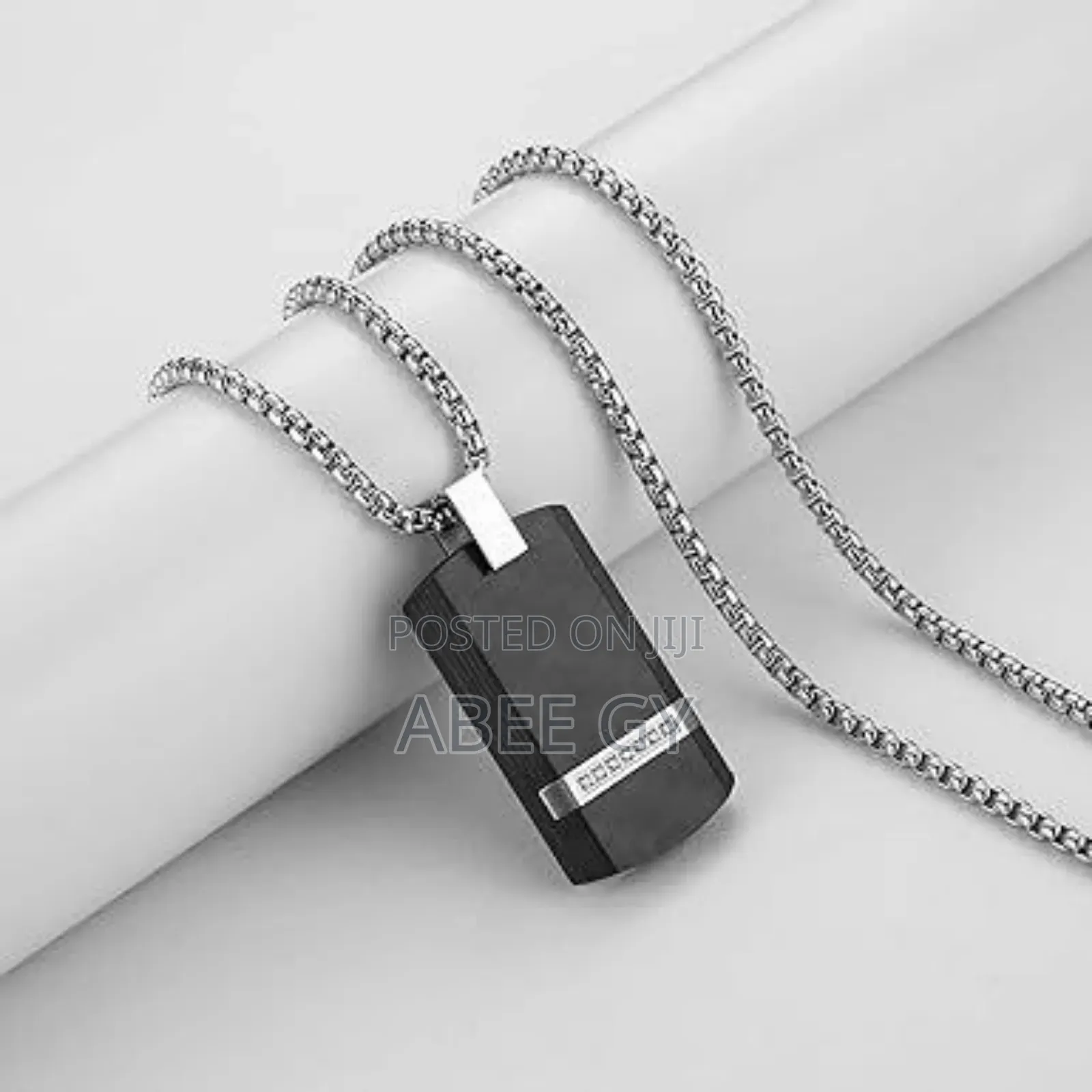 Stainles Steel Pendat Men's Necklaces Locket Chain