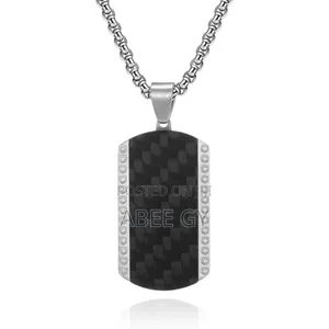 Stainles Steel Pendat Men's Necklaces Locket Chain