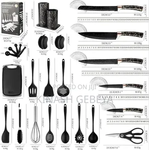 25pcs Silicone Kitchenware Set(የኪችን እቃዎች)