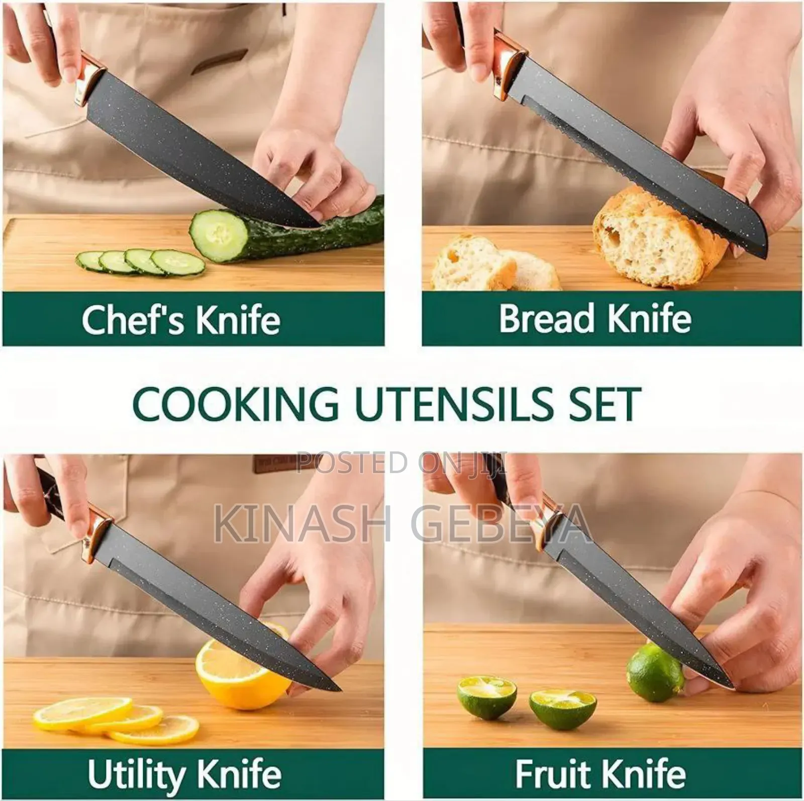 25pcs Silicone Kitchenware Set(የኪችን እቃዎች)