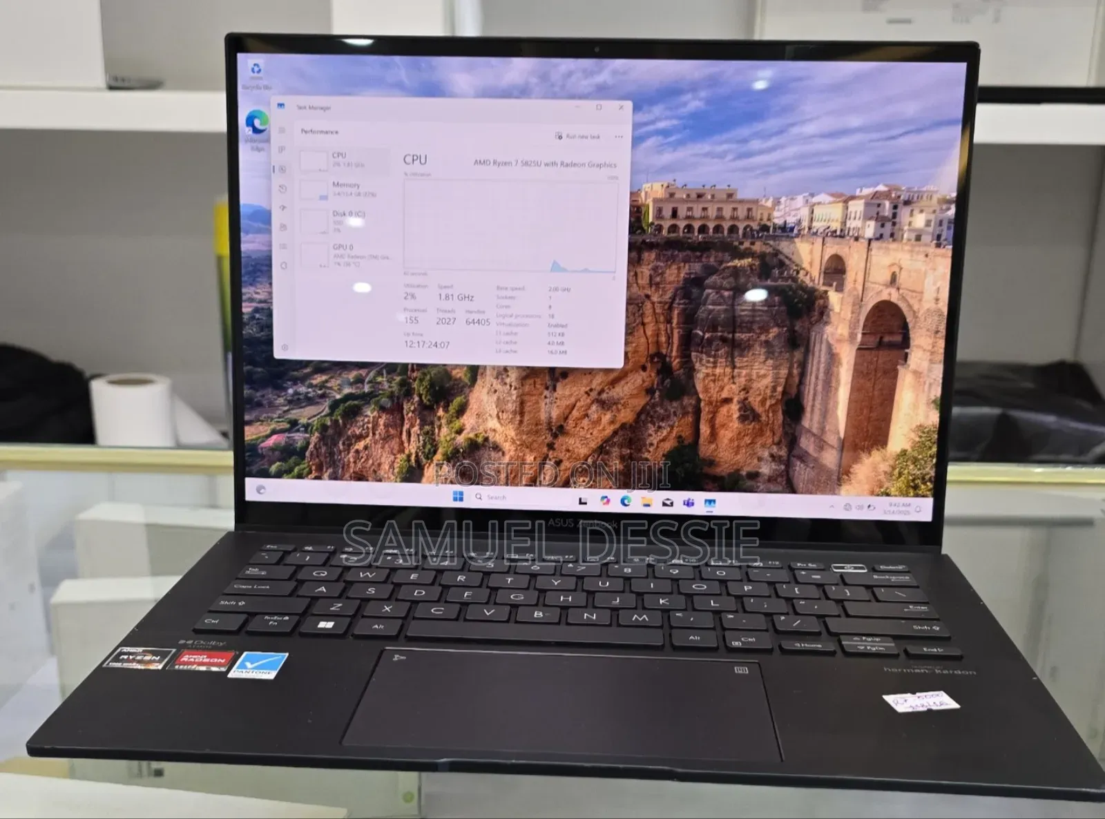 New Laptop Asus ZenBook 13 UX331UN 16GB AMD Ryzen 5 SSD 1T