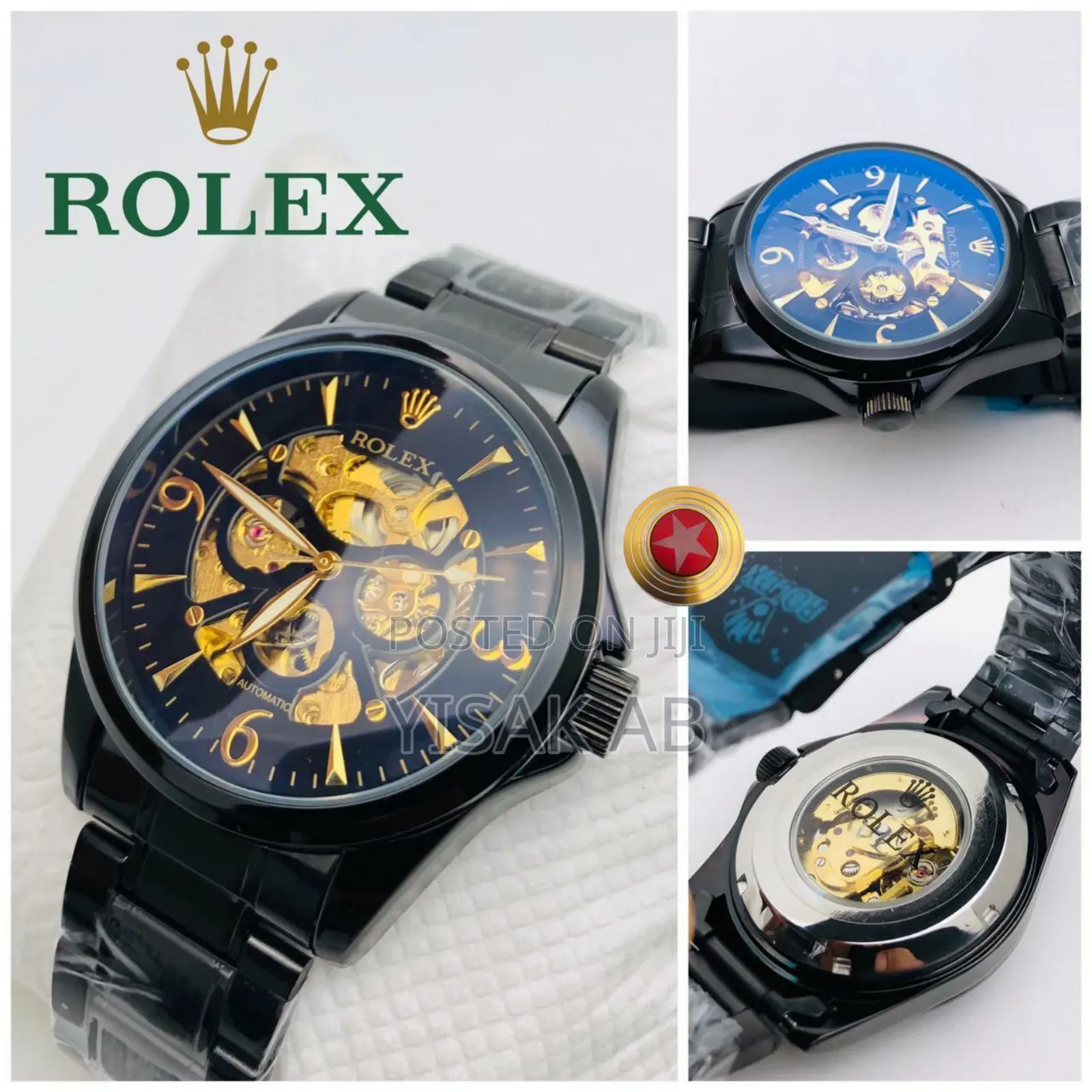 Black Rolex Automatic Watch