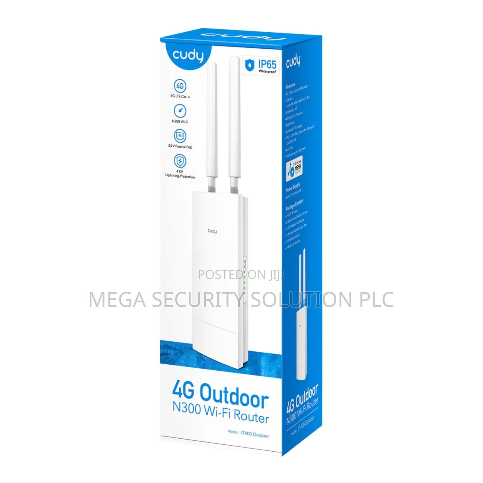 Sim Card Slot ሲም ካርድ የሚቀበልcudy 4g Wifi Router ከ2 ዓመት ዋስትና ጋር