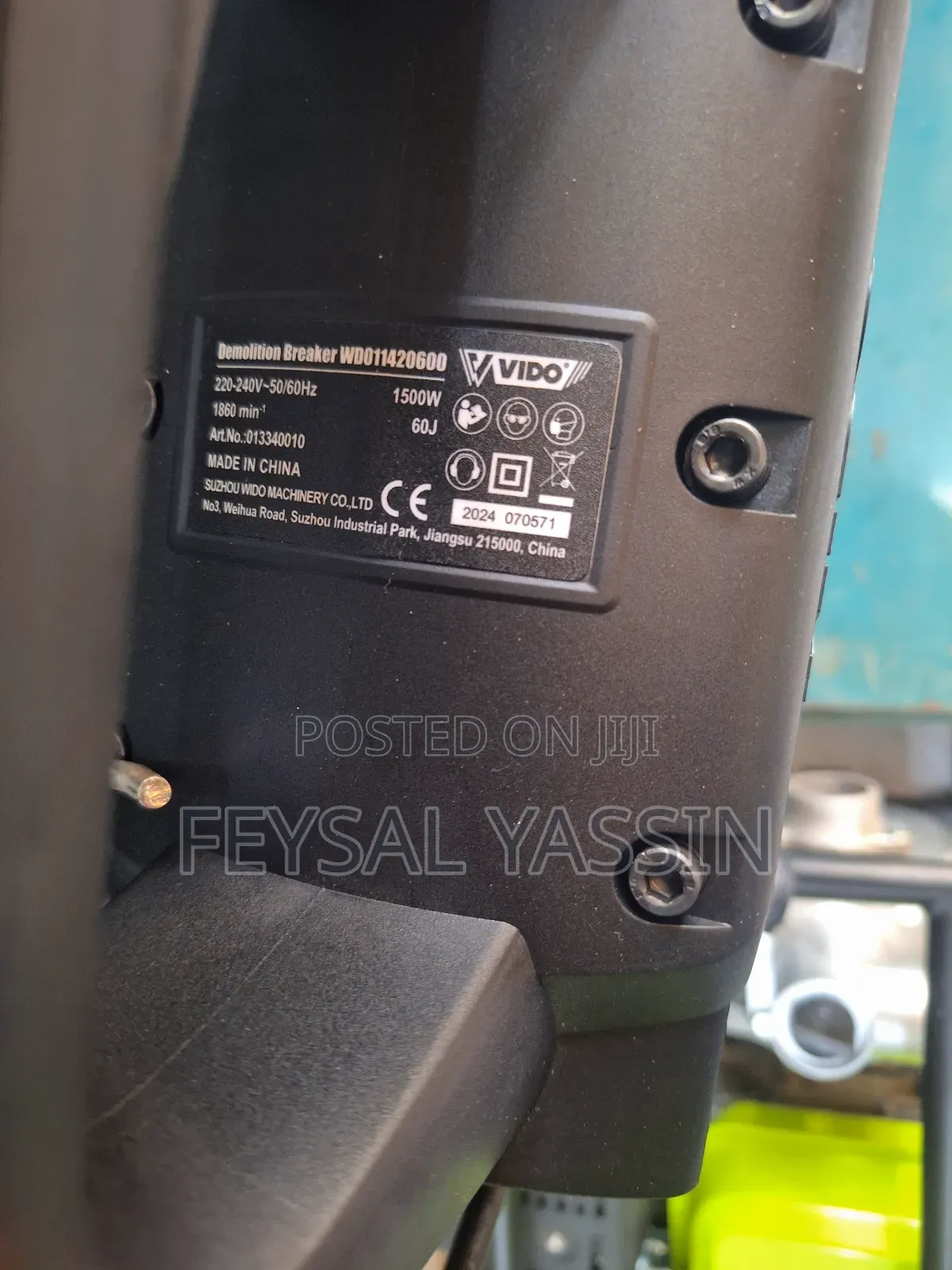 Vido Jack Hammer Demolition Beaker 1,500w