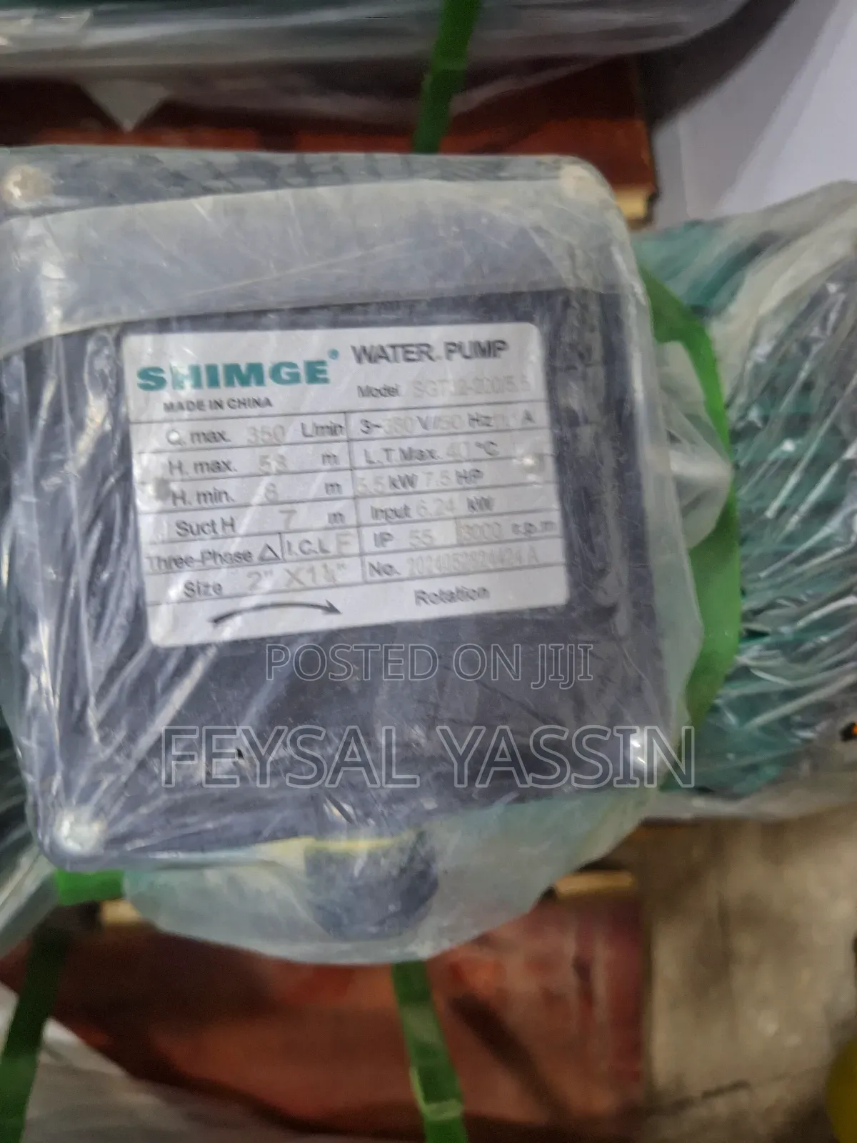 Shimge Water Pump 10hp - 5hp