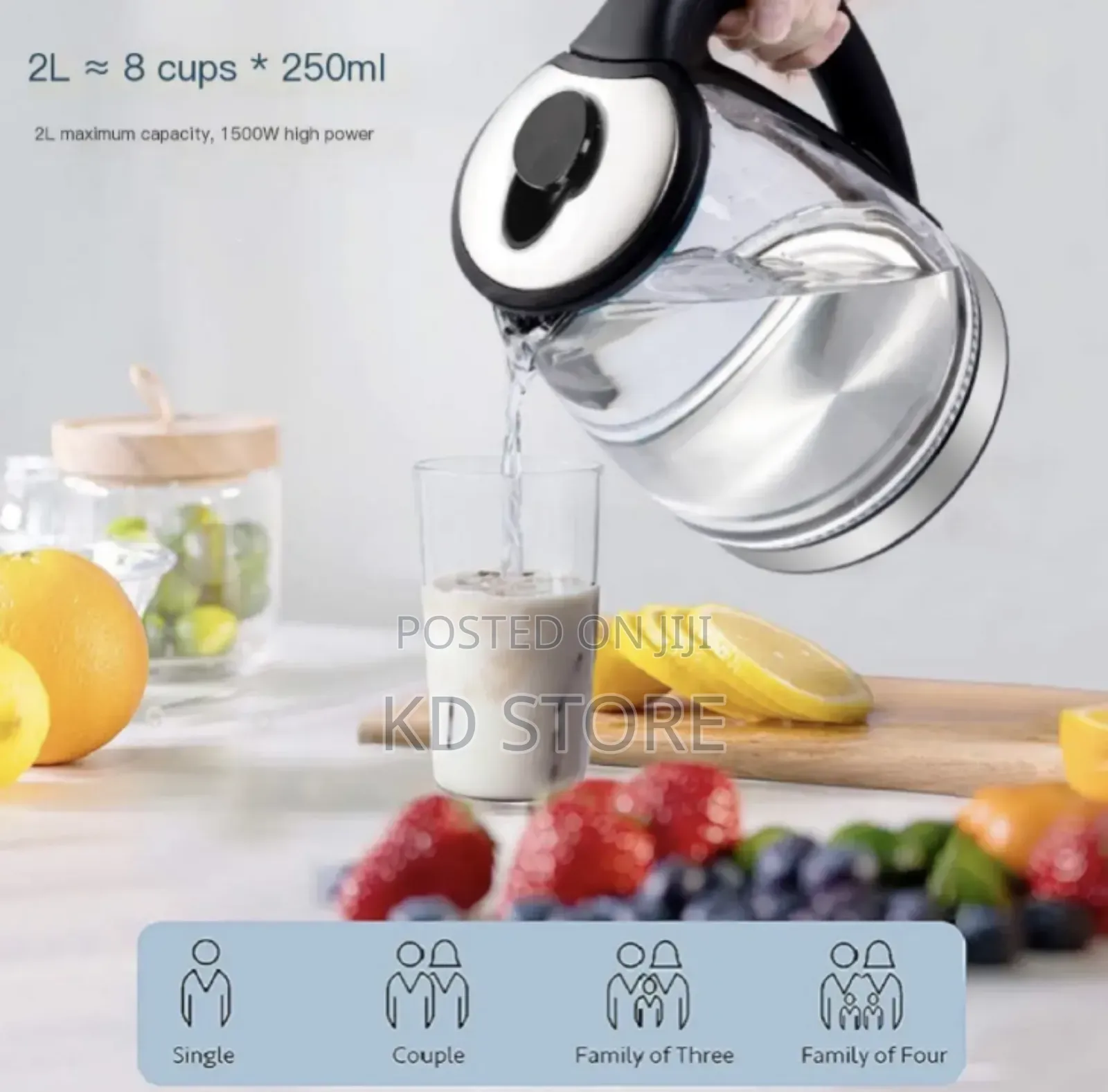  Panana Glass Kettle
 የብርጭቆ የዉሃ ማሞቂያ