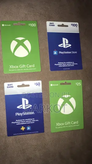 Photo - Playstation And Xbox Gift Cards 15$-100$