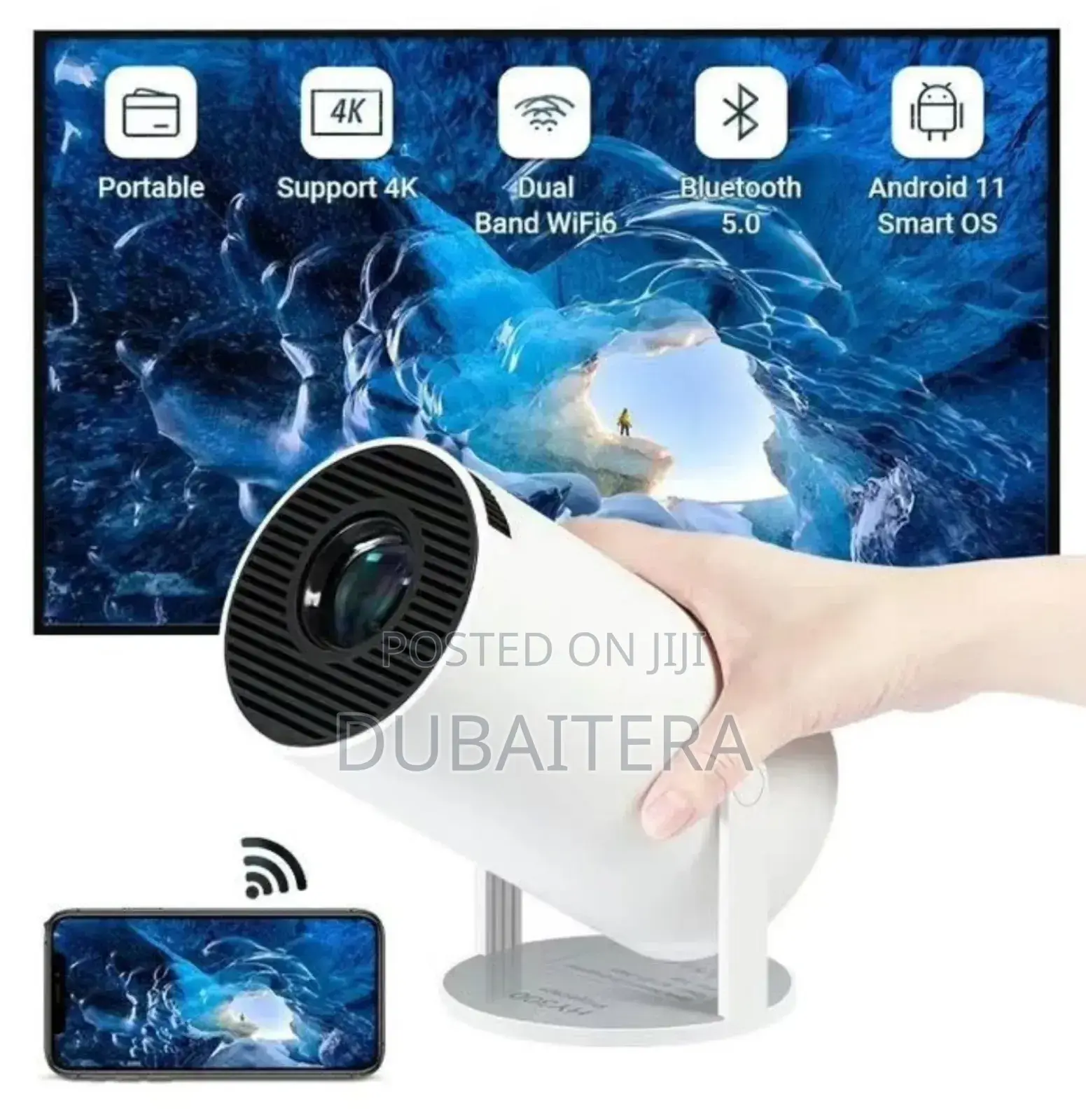 ከwifi ጋር በመገናኘት Youtube, Netflix መጠቀም የሚያስቺል Projector