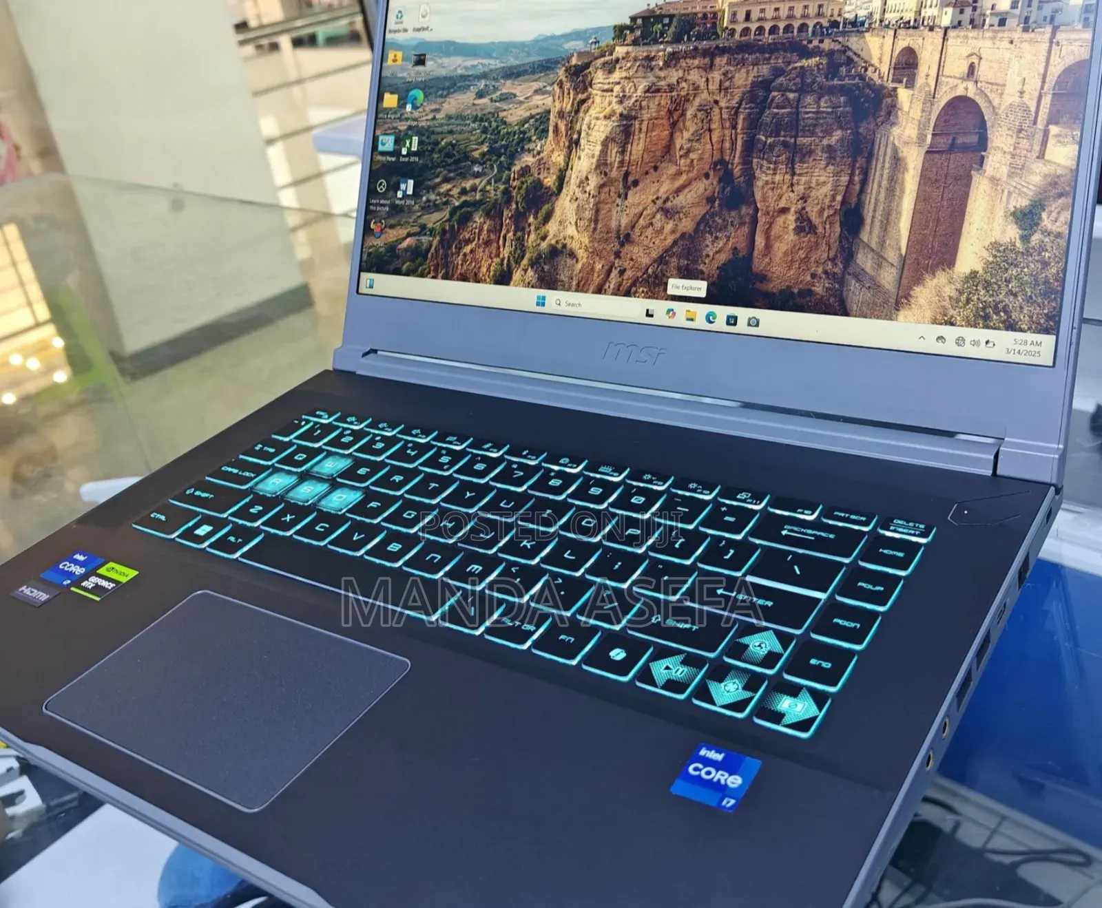 New Laptop MSI GF63 16GB Intel Core I7 SSD 1T