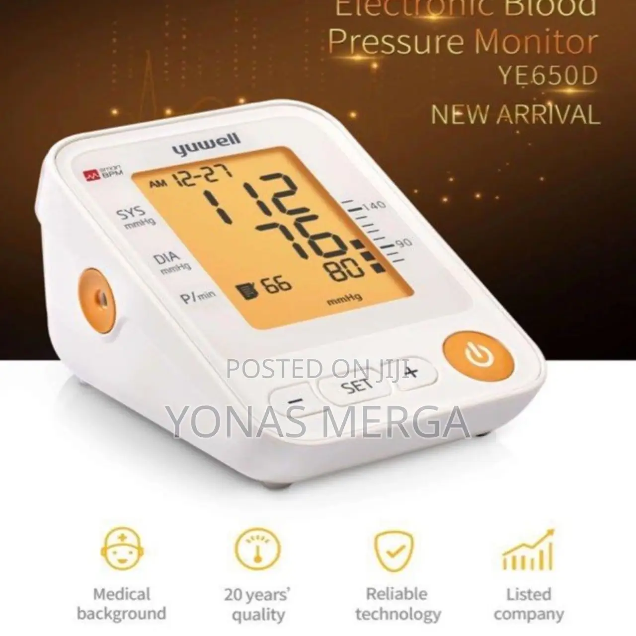 Automatic Blood Pressure Monitor፸%Bpm/Bp Machine፴怒bpmየደም_ማሽን