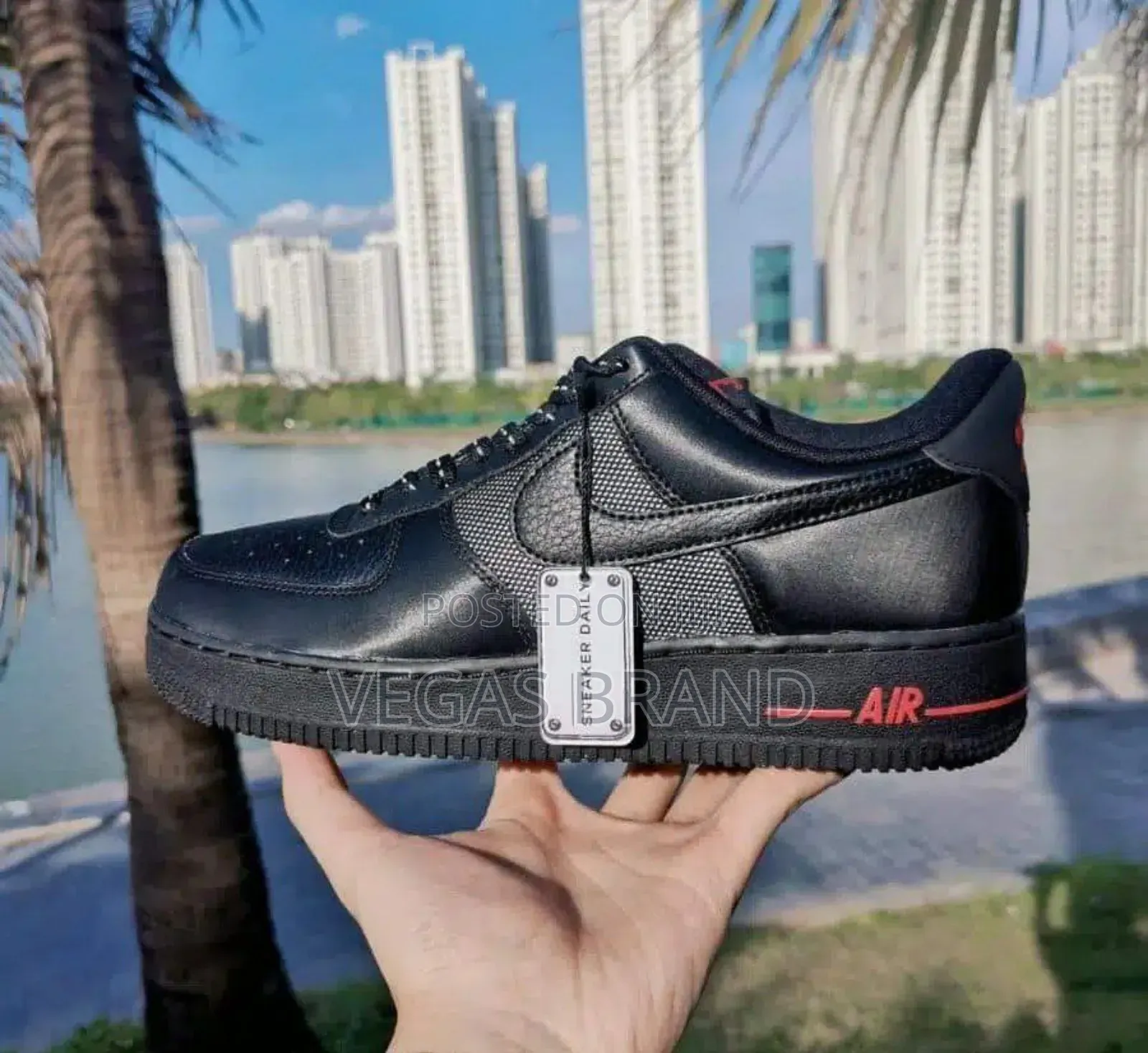 Nike Air Force 1 Low Red Black Sneaker Master Quality Shoes