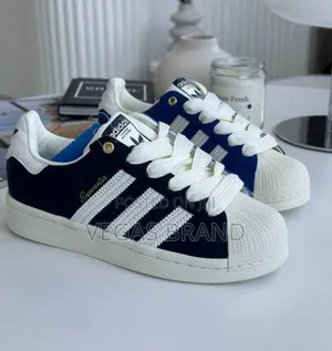 Photo - Adidas Super Star 50/50 Navy Blue Master Quality Shoes