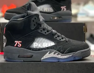 Photo - Air Jordan v 5 Retro Hi Paris Saint Germain PSG Shoes
