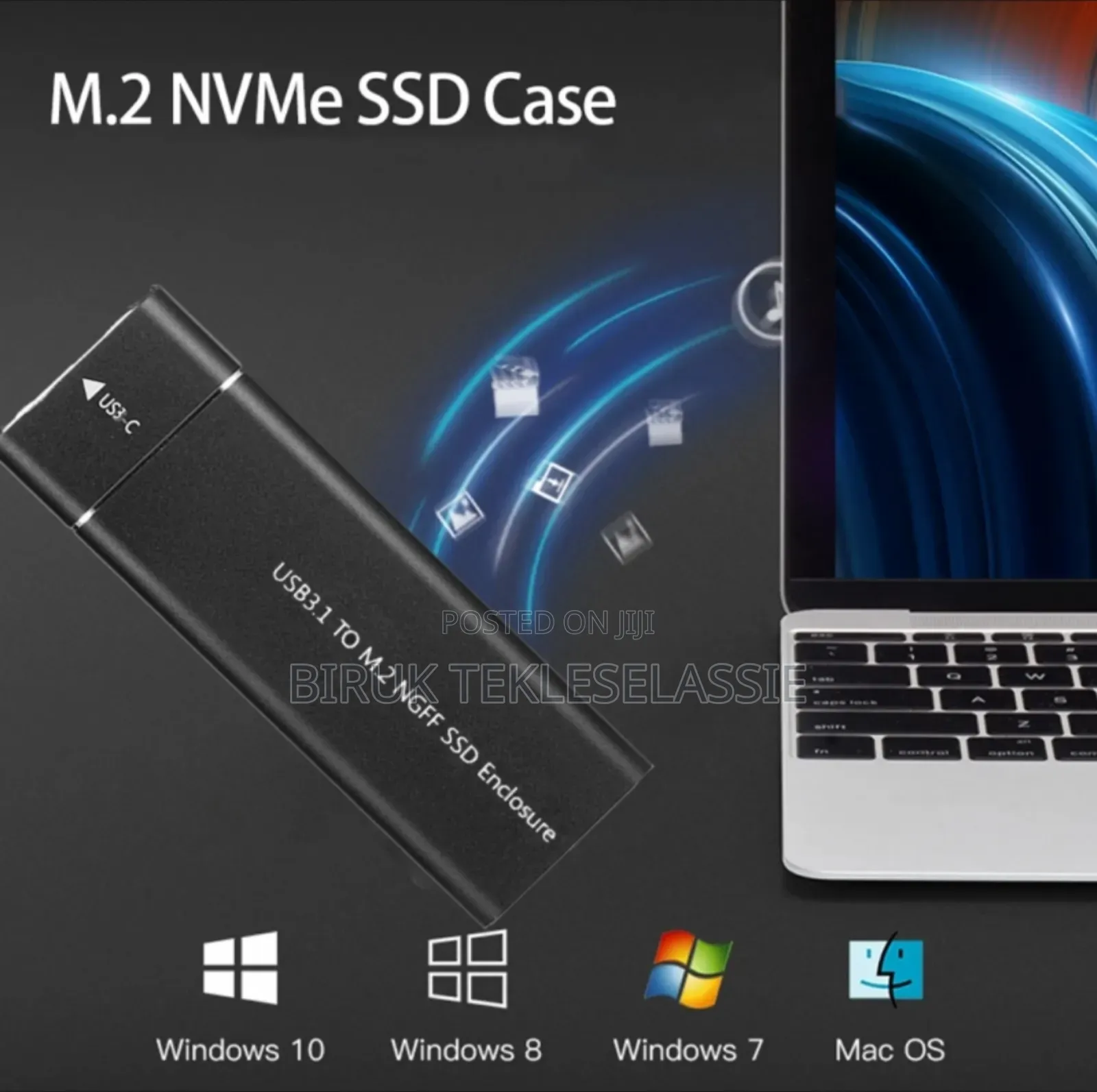 Usb 3.1 to M.2 NGFF SSD Hard Disk Enclosure