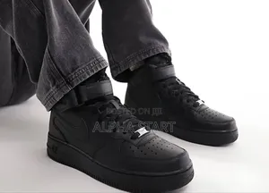 Nike Air Force 1 Mid ‘Triple Black’ Shoes 40 -43
