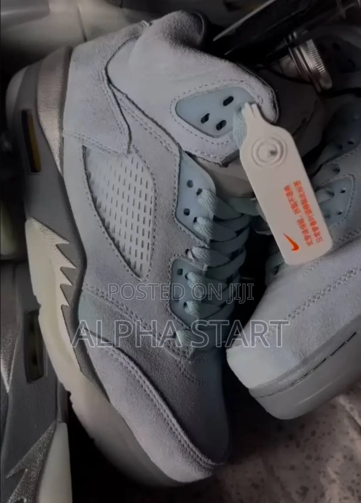  Air Jordan 5 Retro Hi ‘Blue Bird’ Shoes