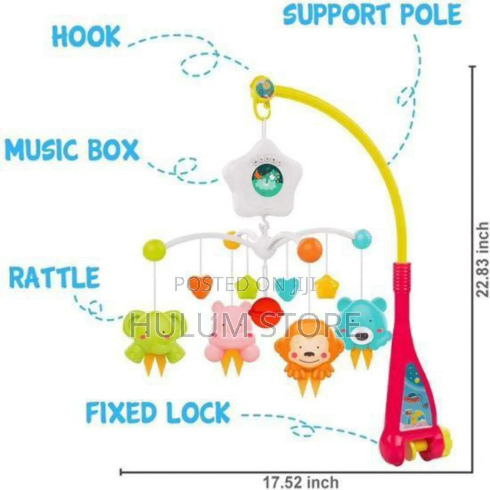 Music Bed Bell
አልጋ ላይ የሚታሰር የልጆች ማጫወቻ