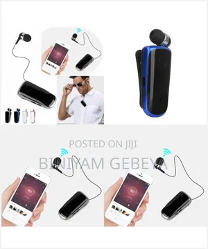 Photo - Mini Wireless Bluetooth Earphone የራሱ ስልክ ማንሻ እና መዝጊያ ያለው