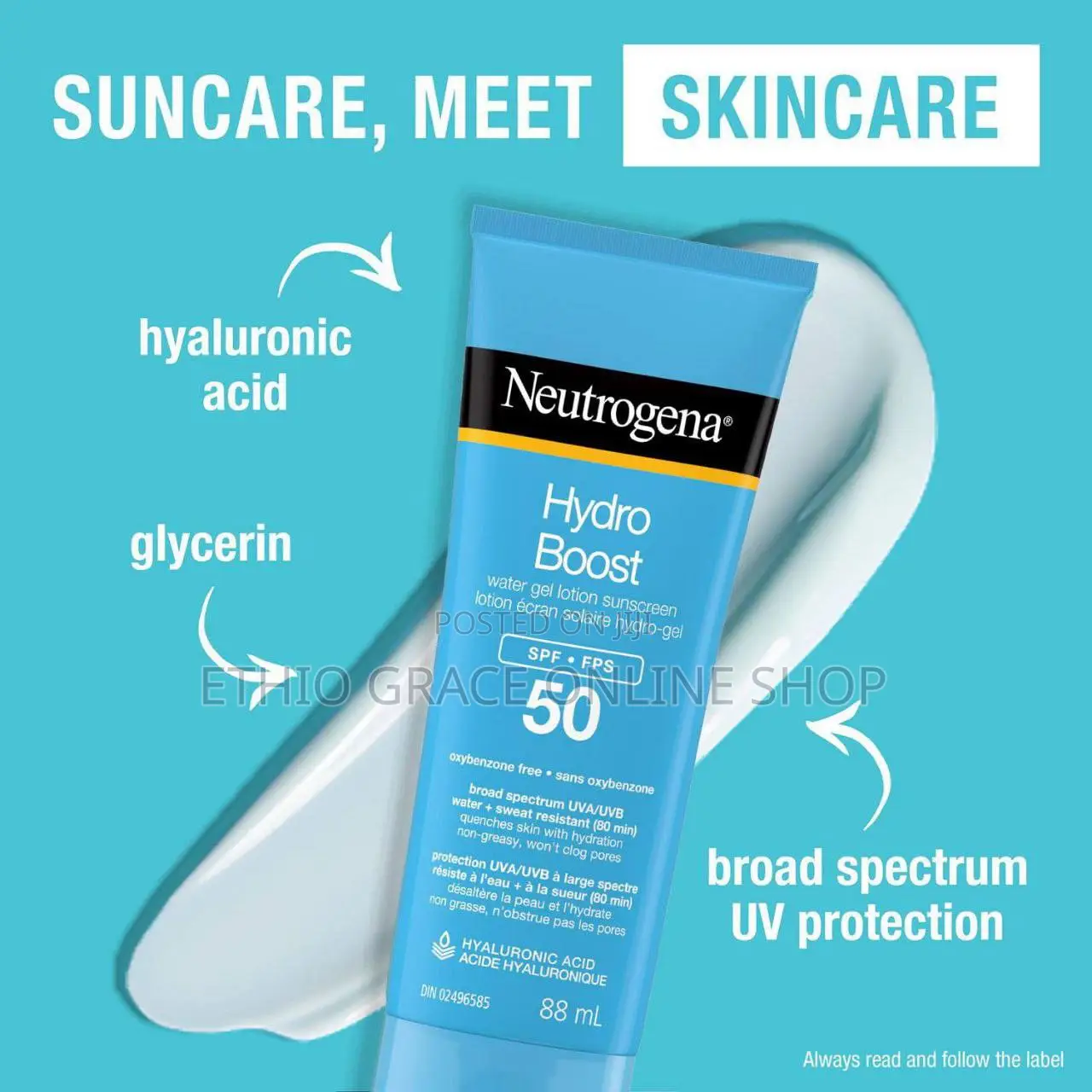 Neutrogena Hydro Boost Sunscreen SPF 50