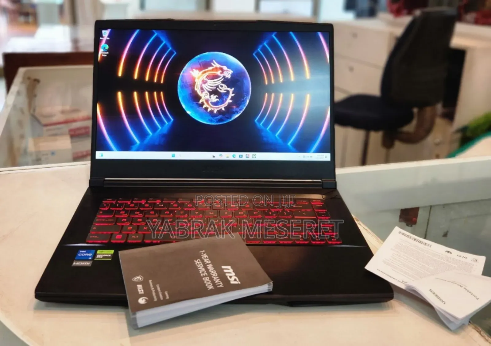 New Laptop MSI GF63 32GB Intel Core I5 SSD 512GB