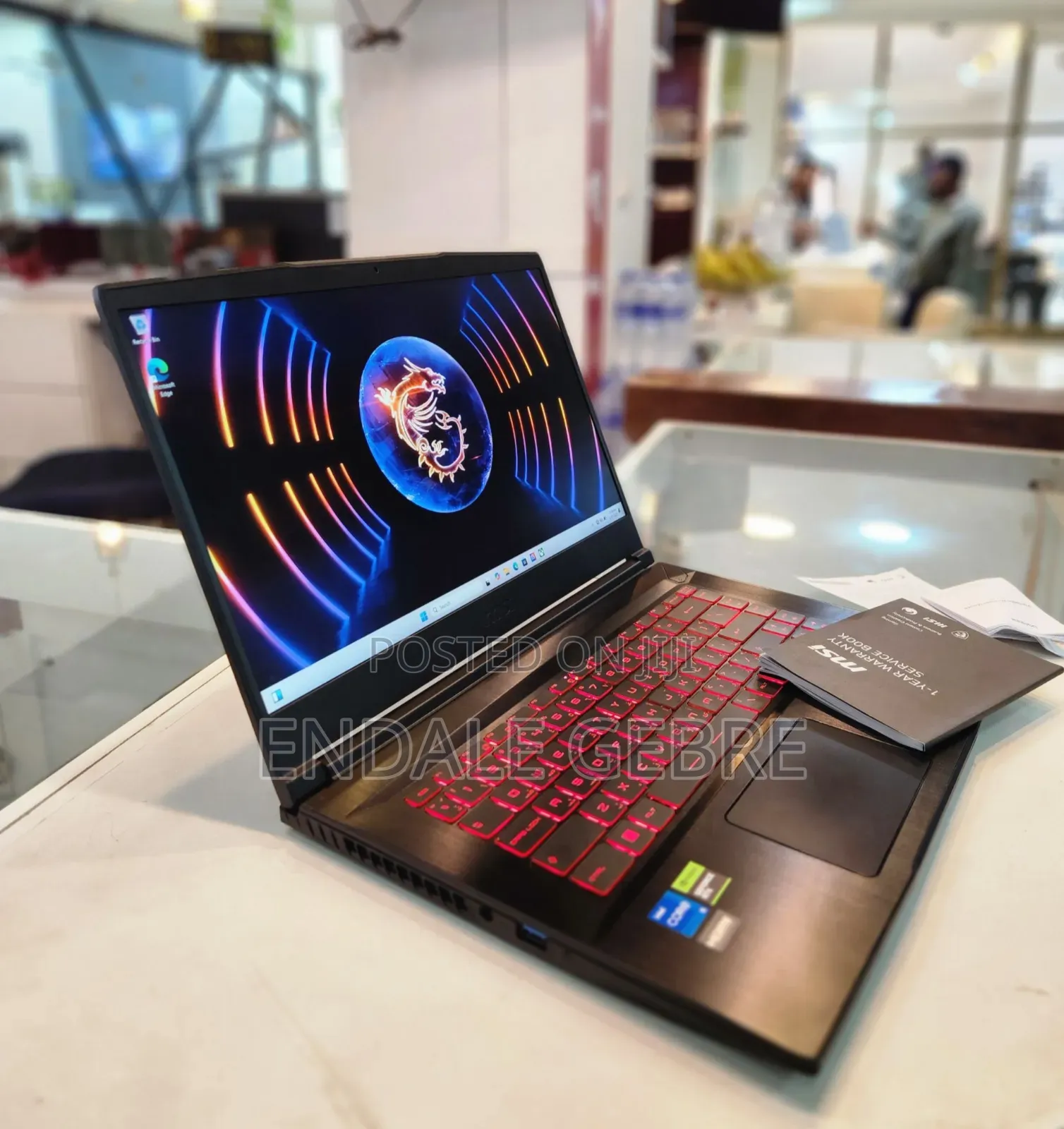 New Laptop MSI GF63 32GB Intel Core I5 SSD 512GB