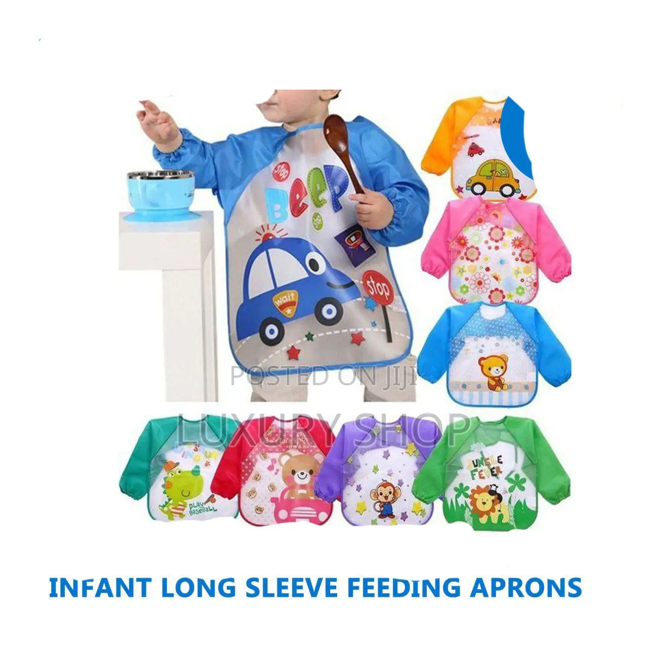 Infant Long Sleeve Feeding Aprons
