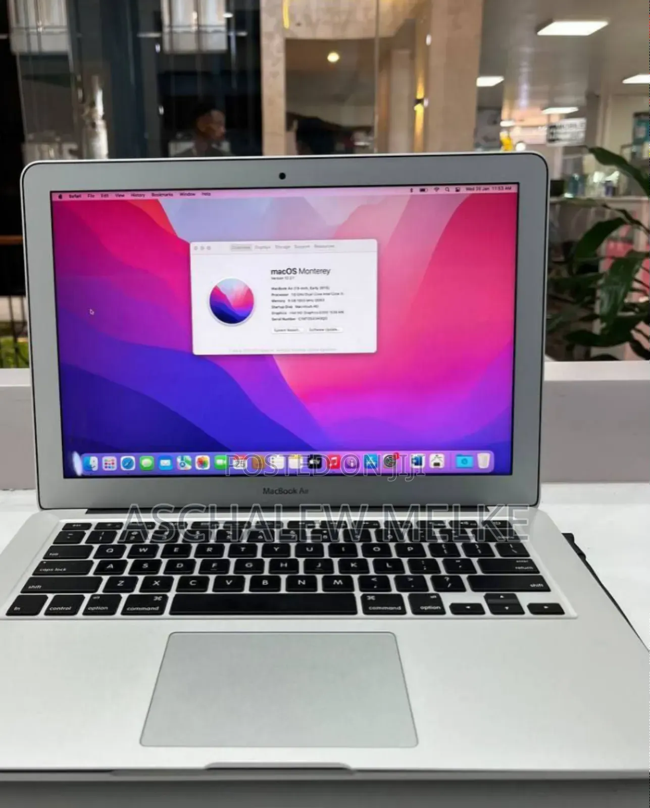 Laptop Apple MacBook Air 2017 8GB Intel Core I7 SSD 512GB