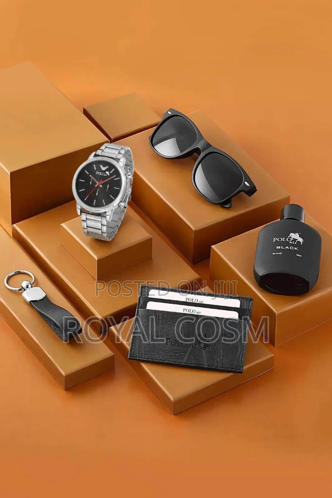 Polo Air Silver Watch Gift Packages for Men