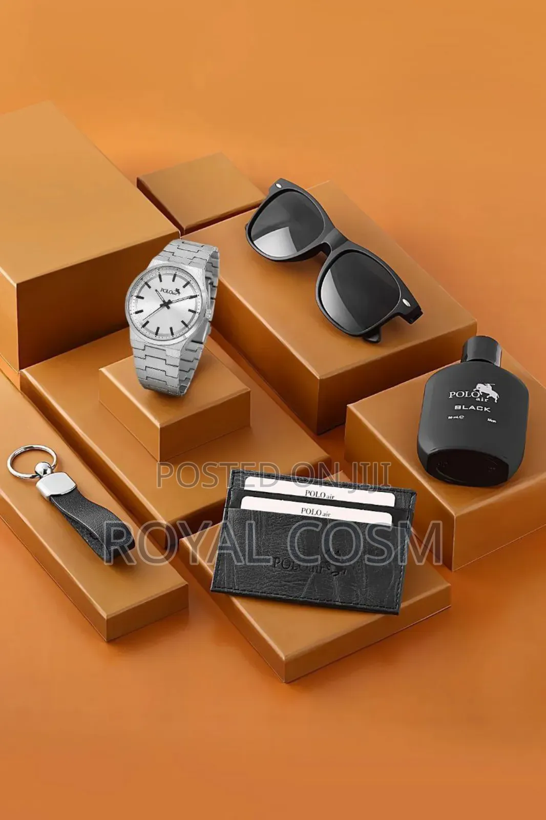 Polo Air Silver Watch Gift Packages for Men