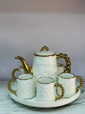 Photo - 7 Set Ceramic Milk And Tea Serving Set የሻይ እና የወተት ማቅረቢያ