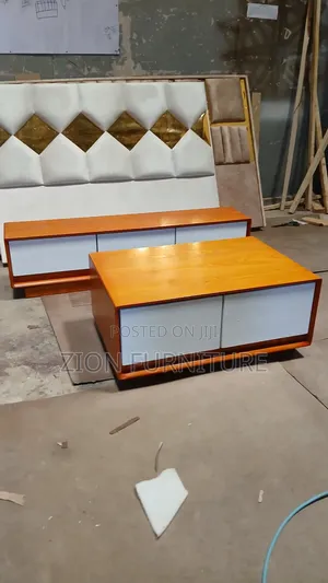 Oak Table and Tv Stand Set